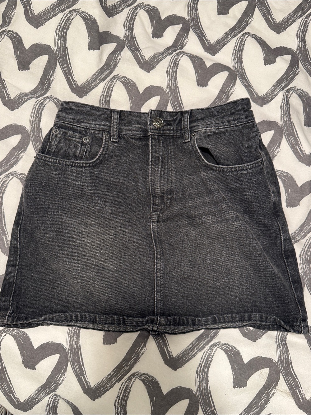 BDG Black Denim A-Line Mini Skirt - Classic Women's Skirt